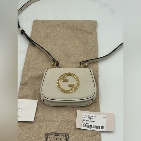 Women's Gucci, Blondie card case/wallet on strap made in Italy - Picture 2 of 10